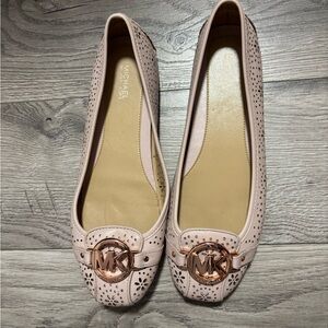Michael Kors Blush Perforated Flats